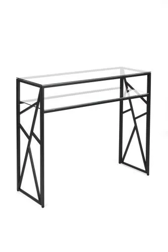 Консольный стол 1091-CB clear черный муар AllConsoles 100x35x80 фото 2