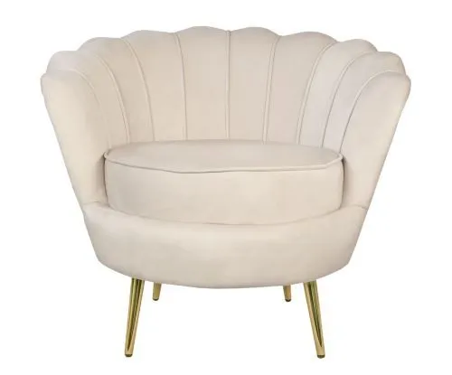 Кресло ракушка Pearl beige, бежевый 75*75*85 см