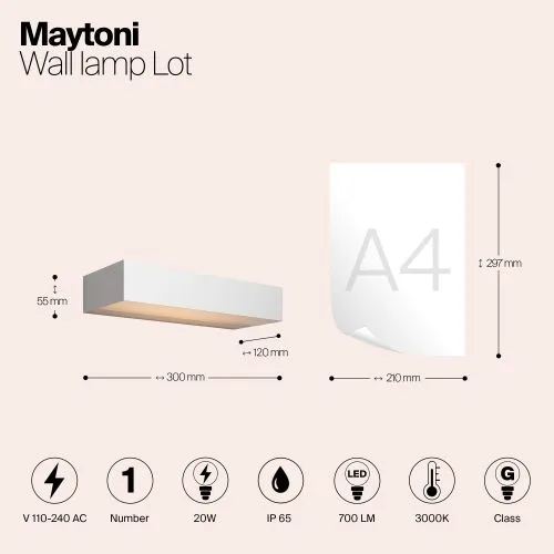 Уличный настенный светильник Outdoor O428WL-L20W3K фото 3