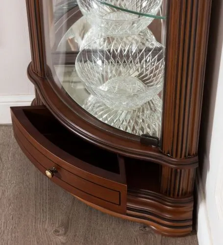 Угловая витрина 64 Nogal Claro IDC 35 × 35 × 144 см фото 4
