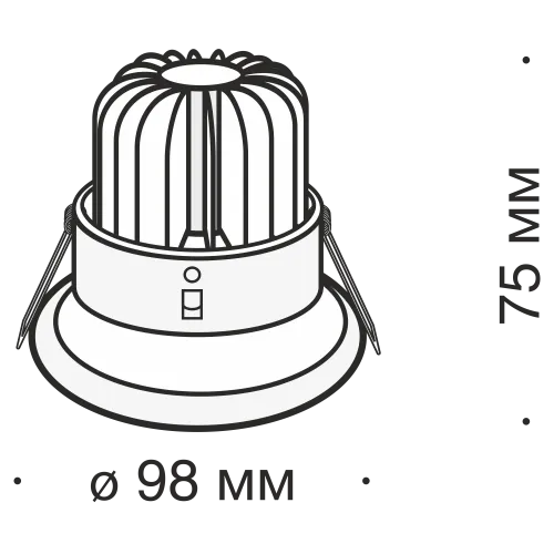 Встраиваемый светильник Voltega DL031-2-L8W фото 4