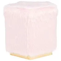 Пуф Оскар / Yeti Rose, розовый с золотом