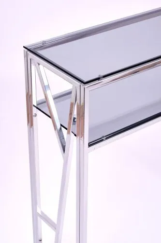 Консольный стол 1094-CS grey серебряный AllConsoles 80x25x80 фото 5