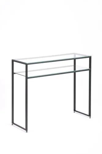 Консольный стол 1041-CB clear черный муар AllConsoles 100x35x80 фото 8