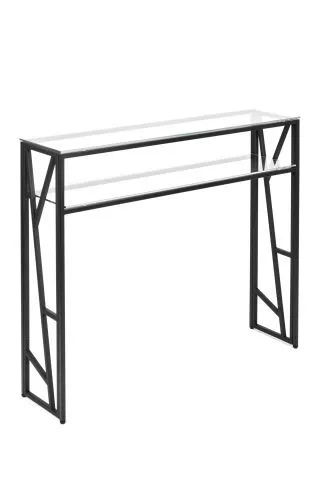 Консольный стол 1092-CB clear черный муар AllConsoles 100x25x80 фото 5