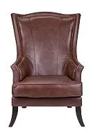 Кресло кожаное с ушами Chester leather