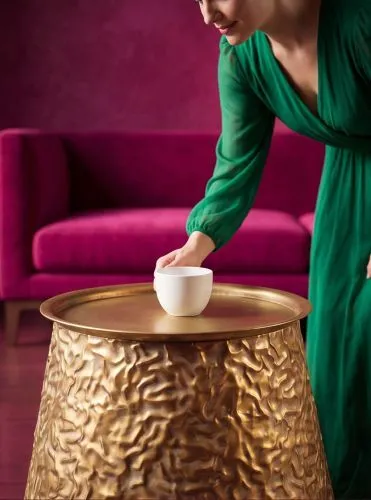Столики интерьерные Гана, набор 2 предмета 66х66х49; 56х56х40см фото 11