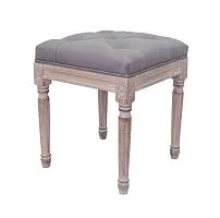 Пуф прованс Elia Small Grey 50*41*41 см