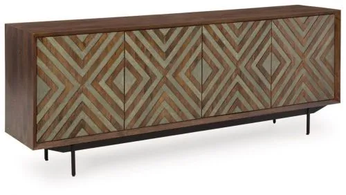 A4000577 Dreggan Комод-буфет акцентный, Ashley Furniture 193х40 h=77 см фото 5