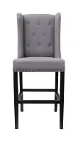 Стул мягкий барный Skipton grey ver.2, серый