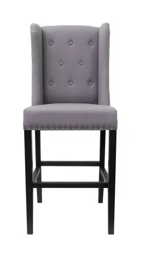 Стул мягкий барный Skipton grey ver.2, серый