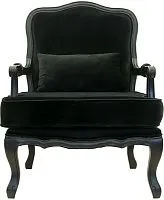Кресло Nitro black 5KS24507-B, массив, 95*68*69 см, велюр черный