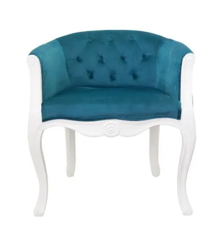 Кресло KANDY BLUE+WHITE, голубой