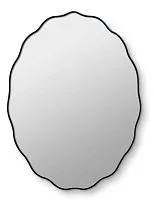 Зеркало настенное Fancy Oval Black (Фэнси) в тонкой раме Smal 60*80 см