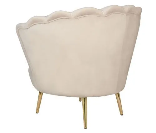 Кресло ракушка Pearl beige, бежевый 75*75*85 см фото 4
