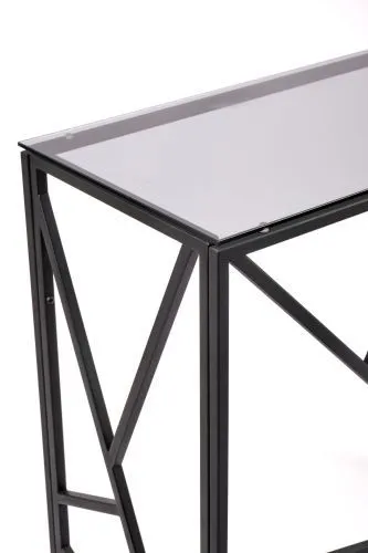Консольный стол 1053-CB grey черный муар AllConsoles 80x35x80 фото 9