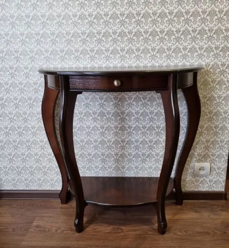 Консольный стол с ящиком, 76*38*80 см, орех фото 6