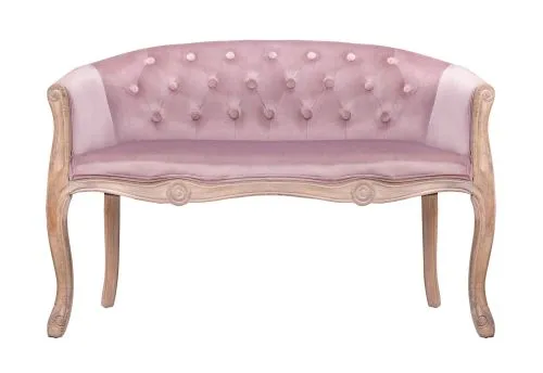 Диванчик Kandy double pink velvet, розовый