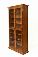 Шкаф книжный 258/А Барлетто (испанский орех)  194*36*100 см | *под заказ