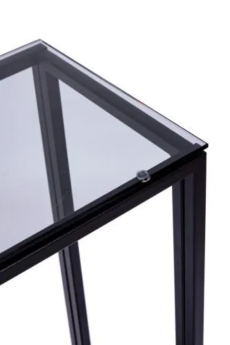 Консольный стол 1082-CB grey черный муар AllConsoles 100x25x80 фото 5
