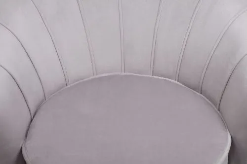 Кресло ракушка серое Pearl grey 75*75*85 см фото 7