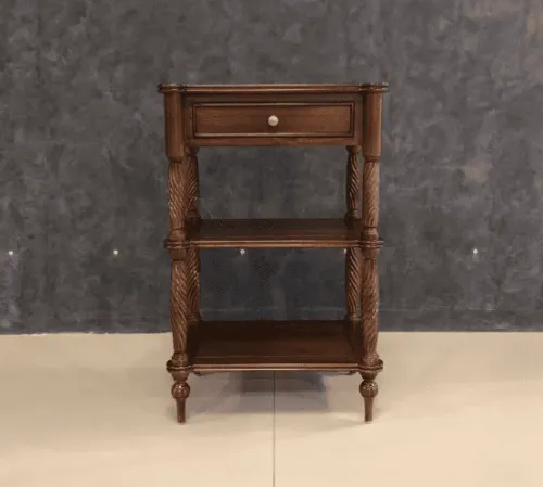 Тумба-этажерка из массива 15351 BROWN орех, 55х40х85 см фото 3