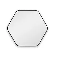 Hexagon M Black Зеркало в тонкой раме Smal
