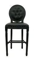 Стул мягкий барный Filon button black, черный