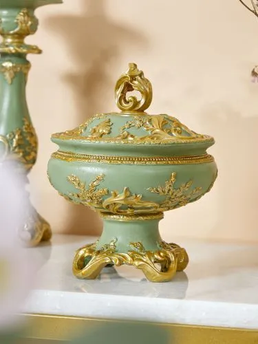 Шкатулка на ножке, под старину 15х15х18см фото 5