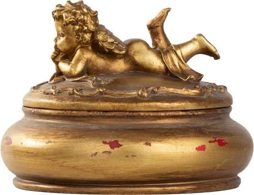 Шкатулка Ангел, под старину 14х14х9см