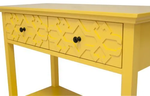 Дизайнерская консоль Friz Yellow желтый 84*41*90 см фото 3