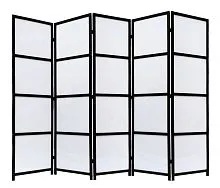 Ширма из дерева и акрила 5 панелей, цвет венге 220×2×180 см