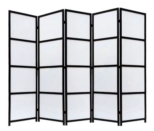 Ширма из дерева и акрила 5 панелей, цвет венге 220×2×180 см