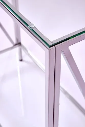Консольный стол 1033-CS clear серебряный AllConsoles 80x35x80 фото 4