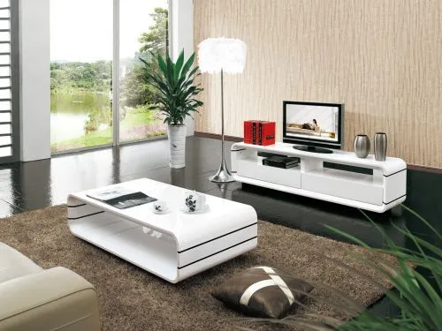 ТВ-тумба Opus белый, два ящика, глянцевая эмаль 180*45*h45 см фото 3