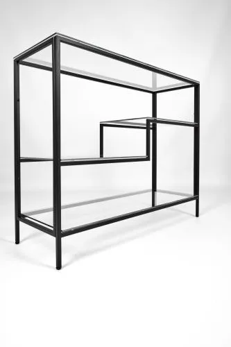 Консольный стол 1011-CB clear черный муар AllConsoles 100x35x80 фото 7