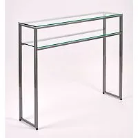 Консольный стол 1041-CS clear серебряный AllConsoles 100x35x80