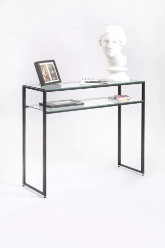 Консольный стол 1041-CB clear черный муар AllConsoles 100x35x80 фото 4