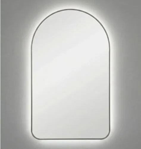 Arch M LED Silver Зеркало в раме с подсветкой