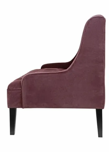 Двухместный диванчик SOMMET BROWN RED, бордовый фото 2