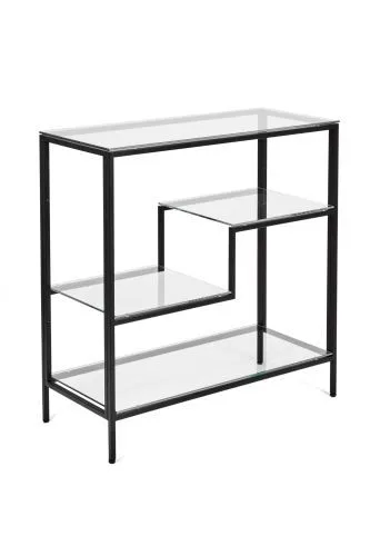 Консольный стол 1013-CB clear черный муар AllConsoles 80x35x80 фото 9