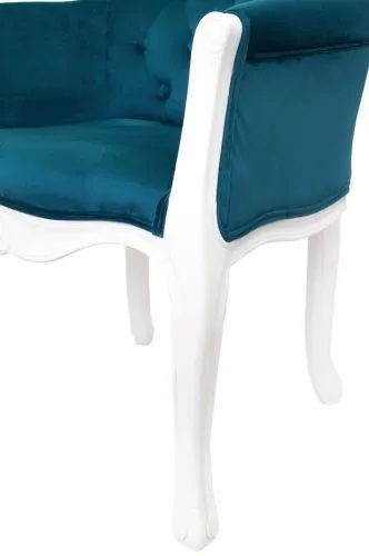 Кресло KANDY BLUE+WHITE, голубой фото 5