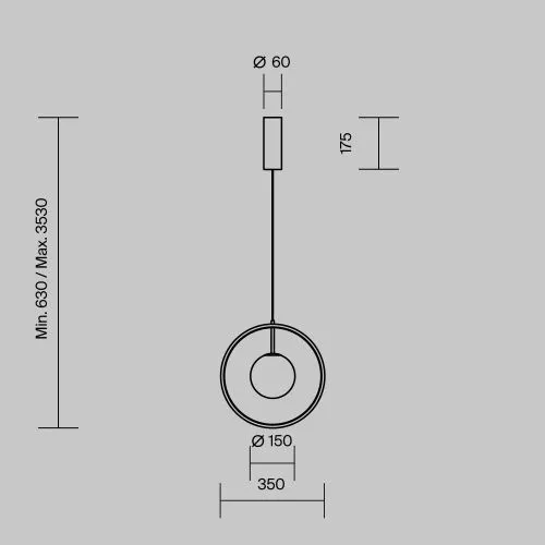 Подвесной светильник Maytoni MOD407PL-L12B3K1 фото 6