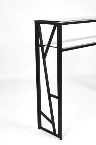 Консольный стол 1094-CB clear черный муар AllConsoles 80x25x80 фото 8