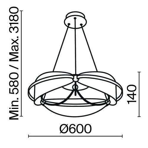 Подвесной светильник Maytoni MOD281PL-L45BS3K фото 7