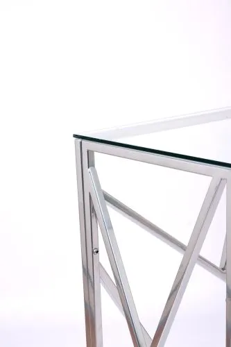 Консольный стол 1051-CS clear серебряный AllConsoles 100x35x80 фото 4