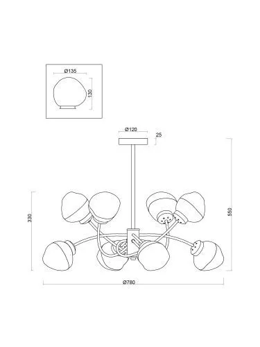 Люстра Freya FR8017PL-08MG фото 10