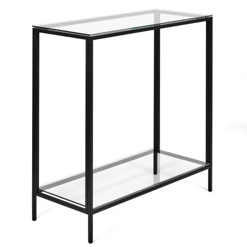 Консольный стол 1083-CB clear черный муар AllConsoles 80x35x80
