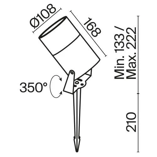 Ландшафтный светильник Outdoor O050FL-L15W3K фото 9