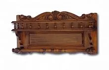 Полка настенная большая массив, орех WSCL 40*17*80 см